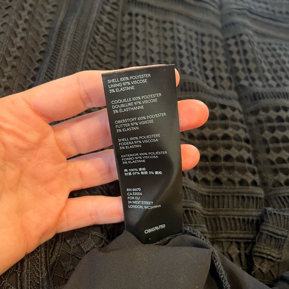 Black Anthropologie Patterned Dress - Picture 8 of 8